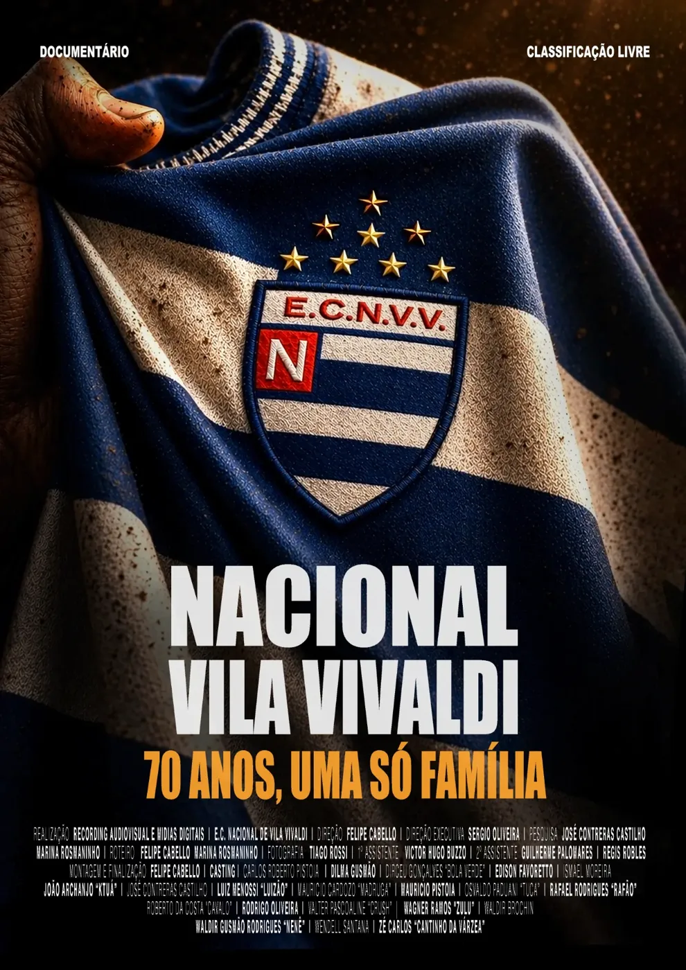 Pôster oficial do documentário 70 Anos, Uma Só Família