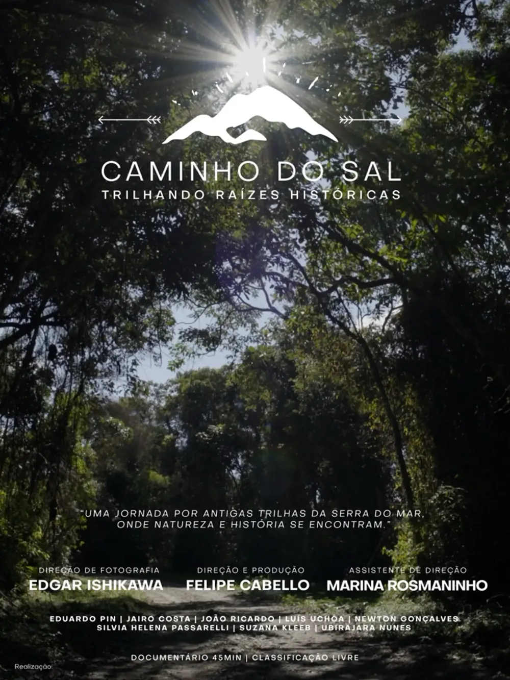 Pôster oficial do documentário Caminho do Sal